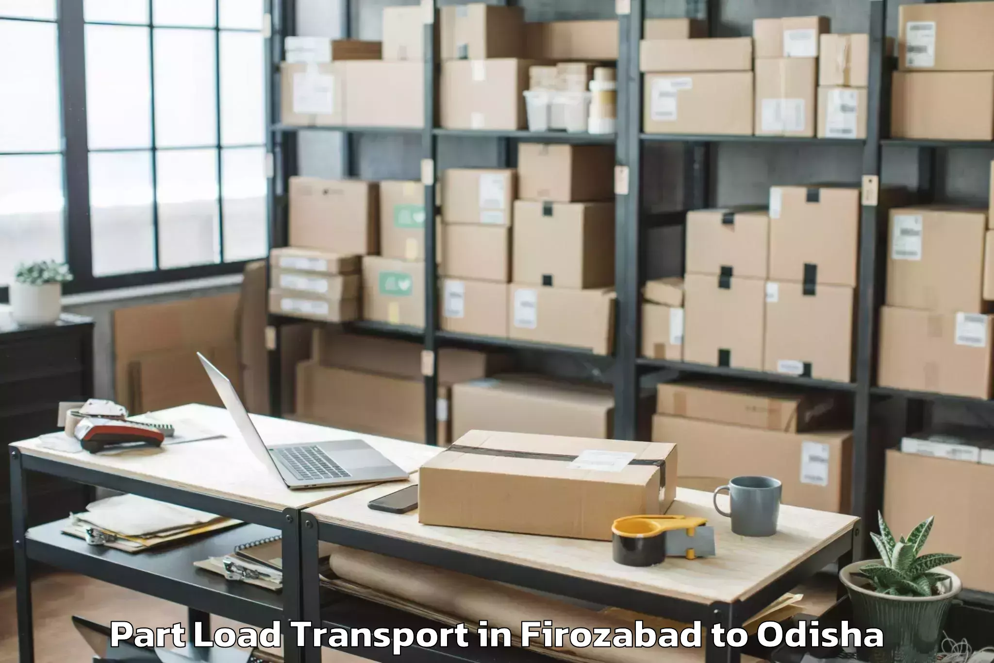 Easy Firozabad to Balianta Part Load Transport Booking